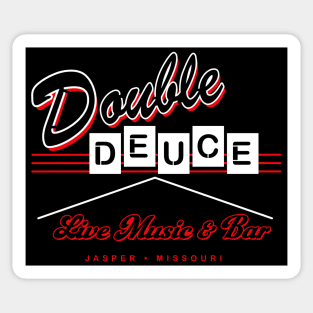 Double Deuce Roadhouse Sign Sticker